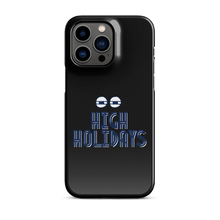 High Holidays Jewish pride snap phone case for iPhone 14 Pro Max, glossy finish - front view