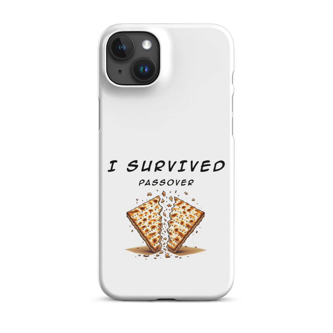 Passover Jewish pride snap phone case for iPhone 15 Plus, glossy finish - front view