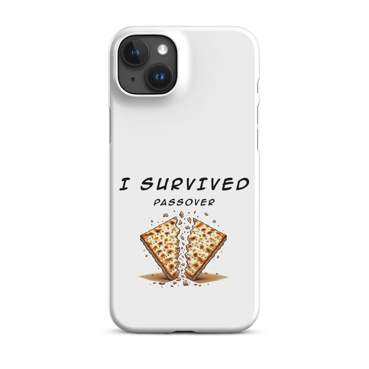 Passover Jewish pride snap phone case for iPhone 15 Plus, glossy finish - front view