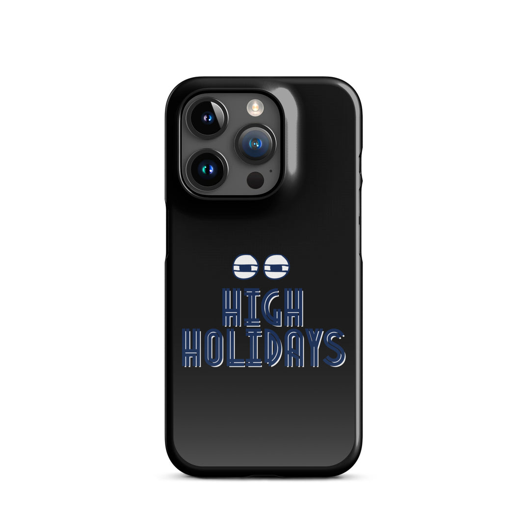 High Holidays Jewish pride snap phone case for iPhone 15 Pro, glossy finish - front view
