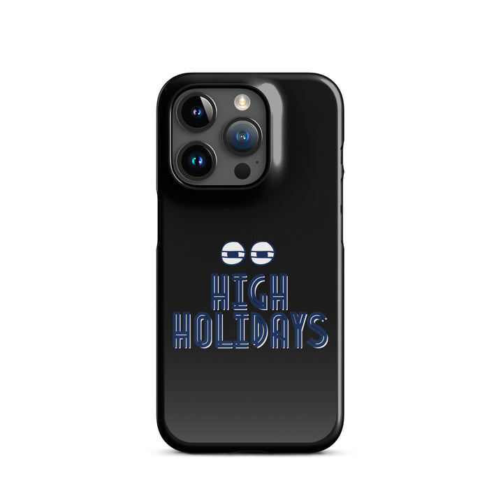 High Holidays Jewish pride snap phone case for iPhone 15 Pro, glossy finish - front view
