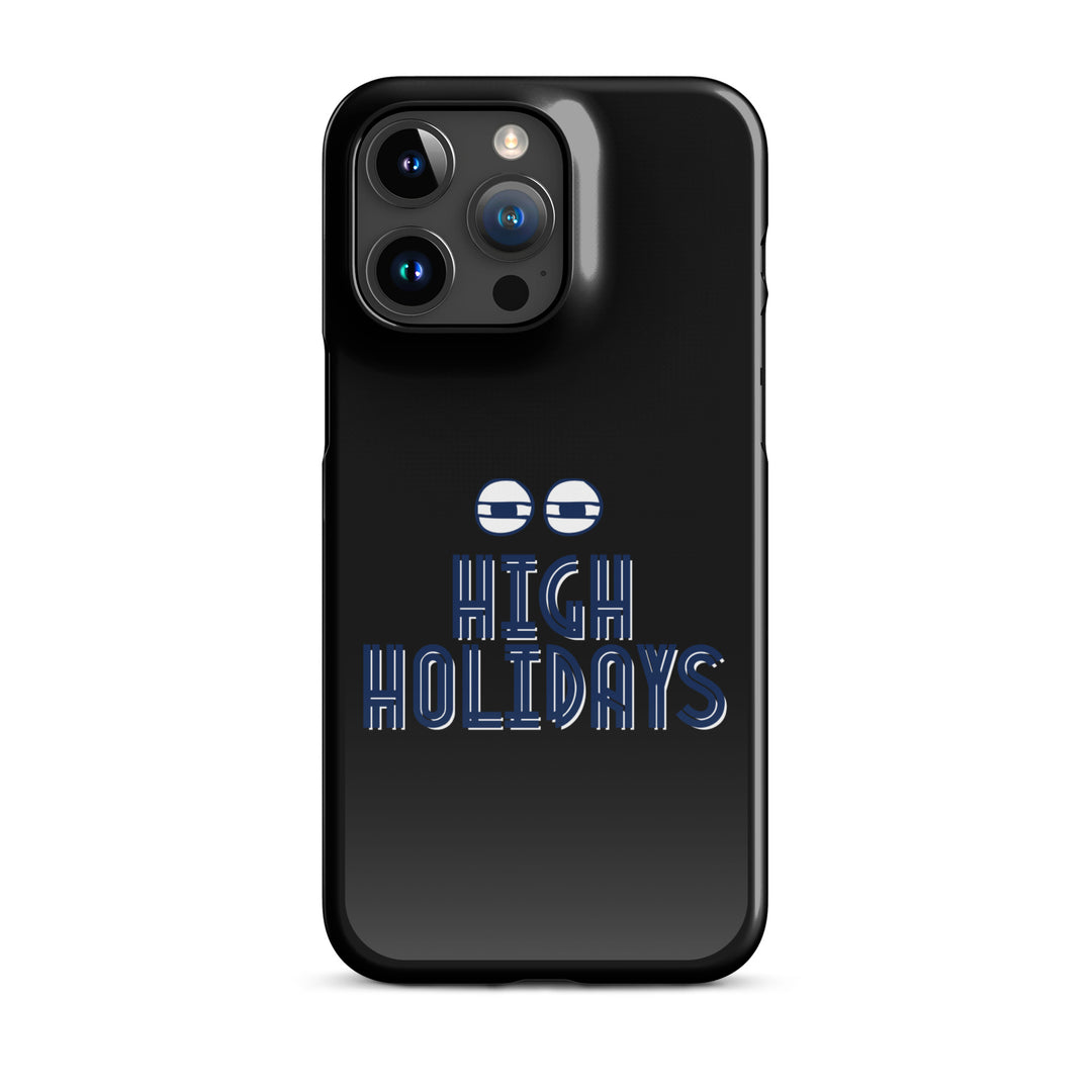 High Holidays Jewish pride snap phone case for iPhone 15 Pro Max, glossy finish - front view