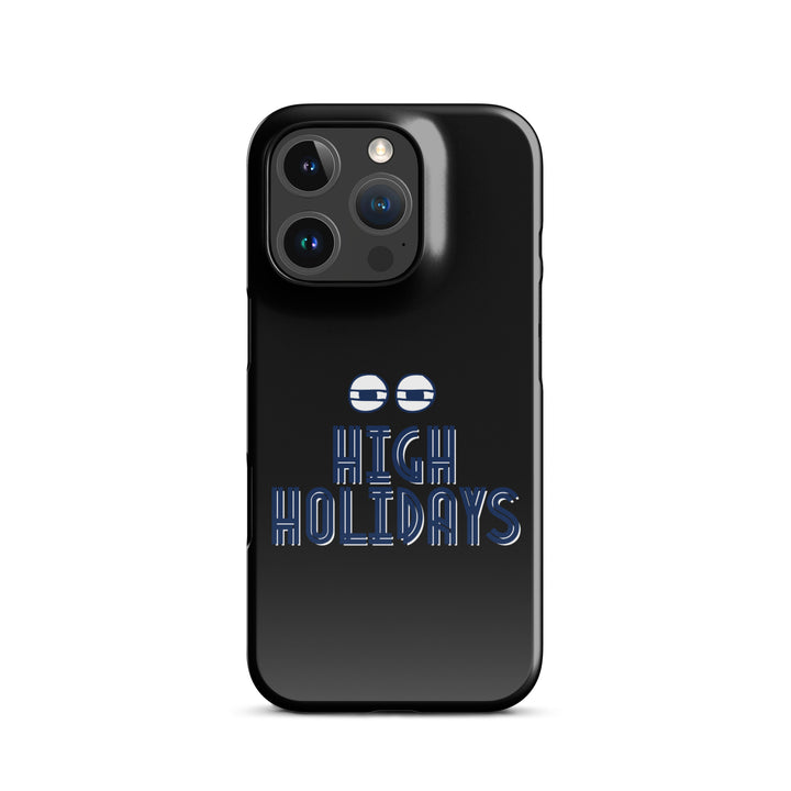 High Holidays Jewish pride snap phone case for iPhone 16 Pro, glossy finish - front view