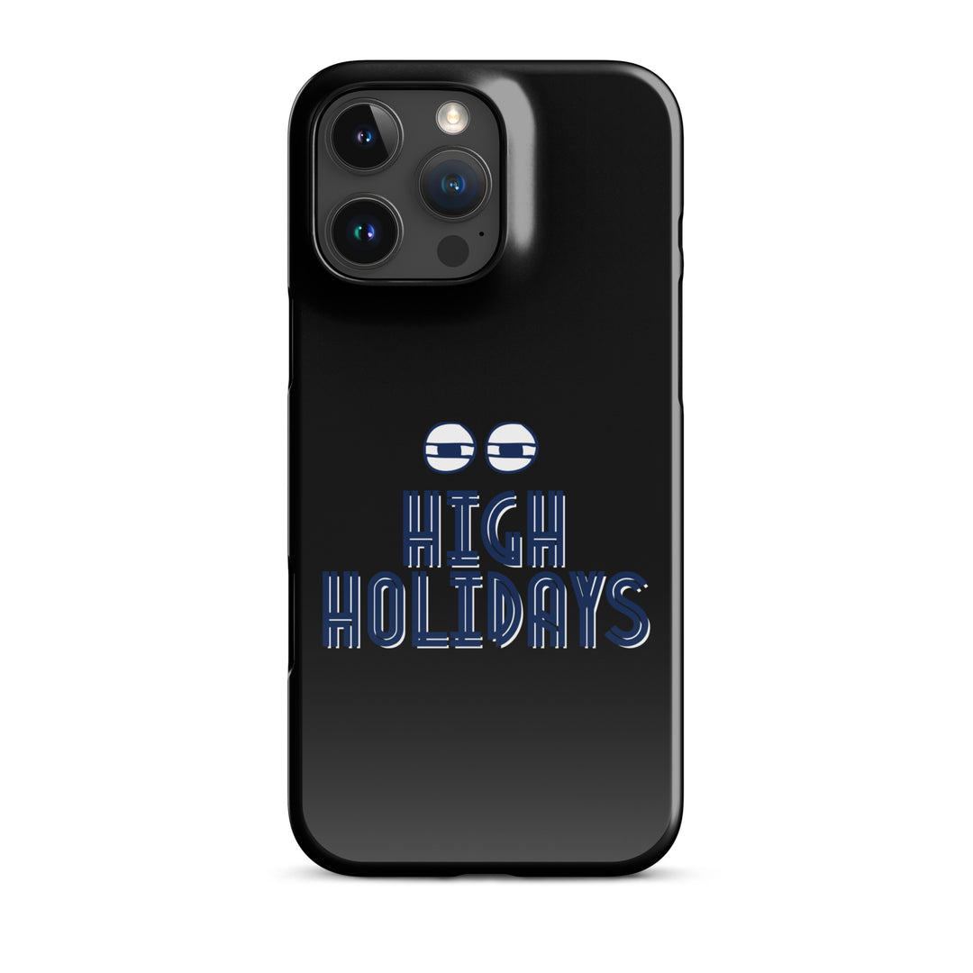 High Holidays Jewish pride snap phone case for iPhone 16 Pro Max, glossy finish - front view