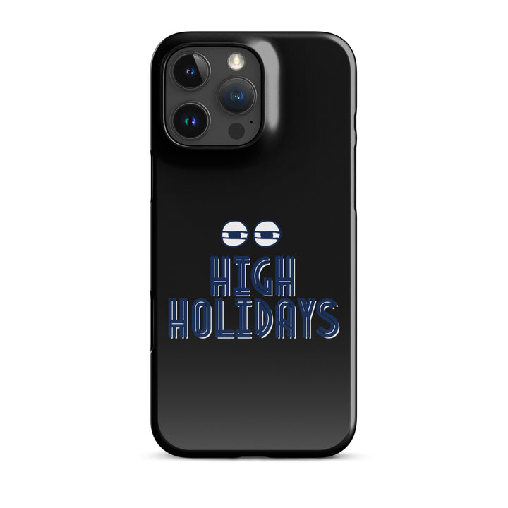High Holidays Jewish pride snap phone case for iPhone 16 Pro Max, glossy finish - front view