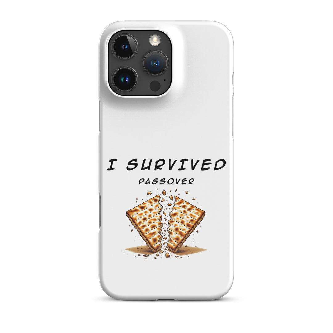 Passover Jewish pride snap phone case for iPhone 16 Pro Max, glossy finish - front view