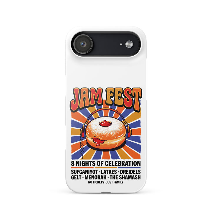 Jam Fest 8 Nights Jewish pride snap phone case for iPhone 17 Air, glossy finish - front view