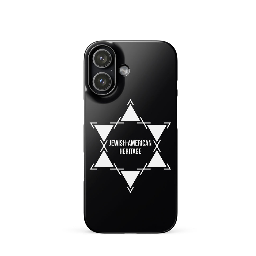 Jewish American Heritage Jewish pride snap case for iphone® in Glossy - back view