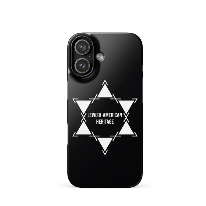 Jewish American Heritage Jewish pride snap case for iphone® in Glossy - back view