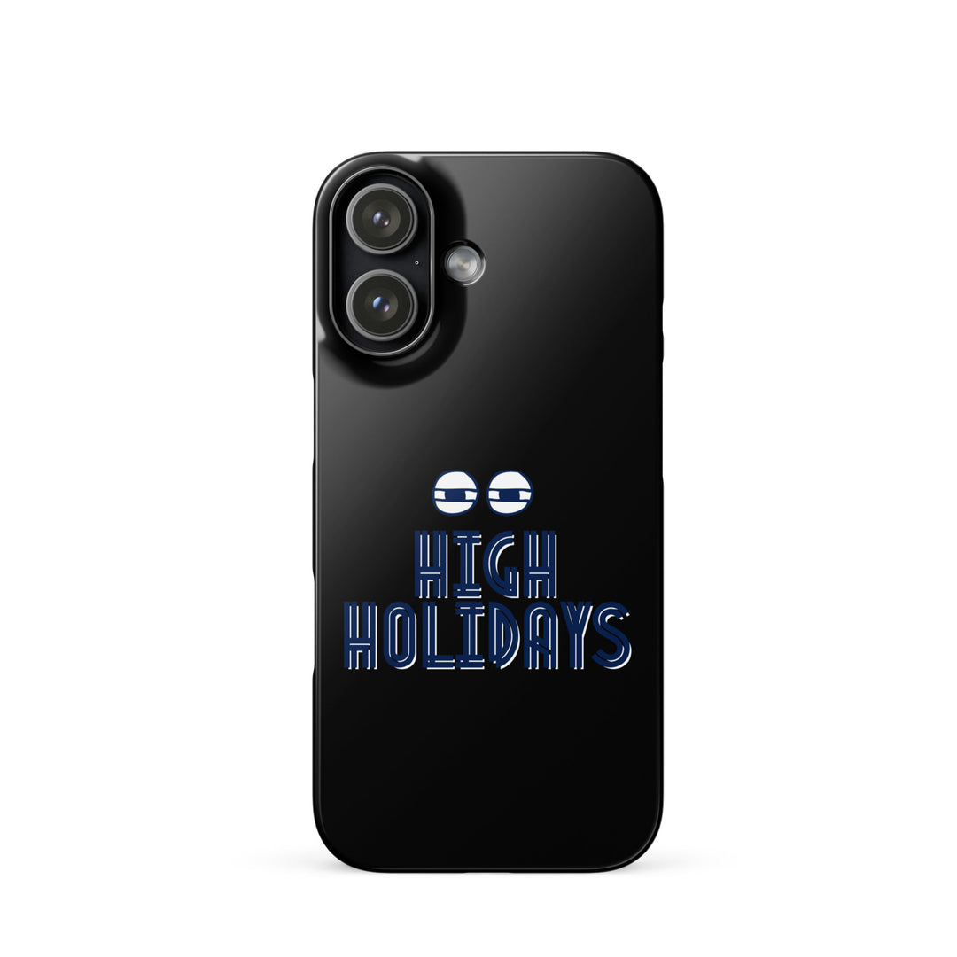 High Holidays Jewish pride snap phone case for iPhone 17, glossy finish - front view