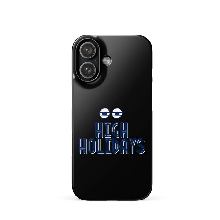 High Holidays Jewish pride snap phone case for iPhone 17, glossy finish - front view