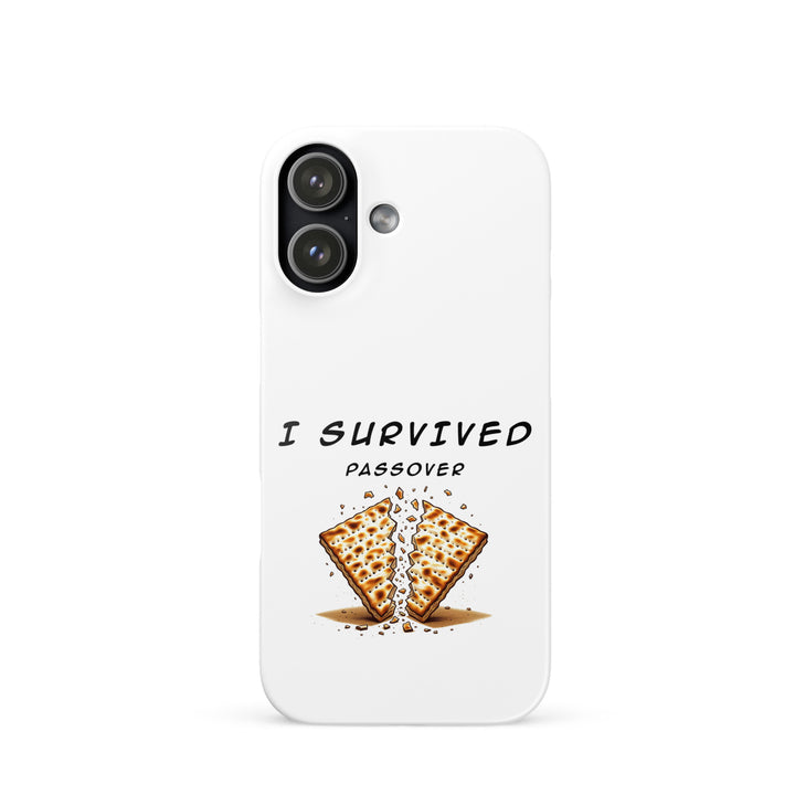 Passover Jewish pride snap phone case for iPhone 17, glossy finish - front view