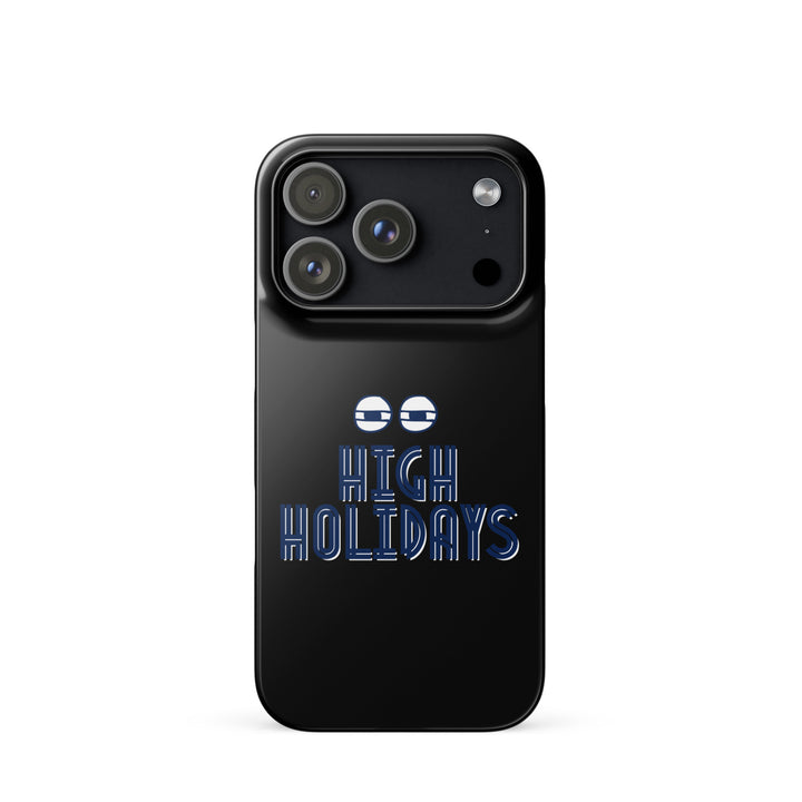 High Holidays Jewish pride snap phone case for iPhone 17 Pro, glossy finish - front view