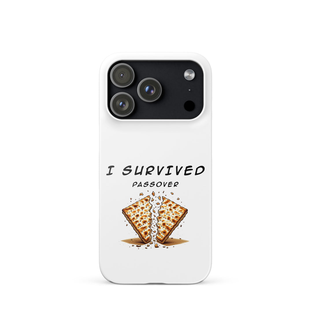 Passover Jewish pride snap phone case for iPhone 17 Pro, glossy finish - front view