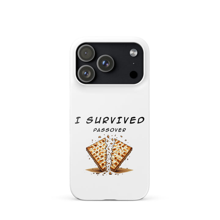 Passover Jewish pride snap phone case for iPhone 17 Pro, glossy finish - front view