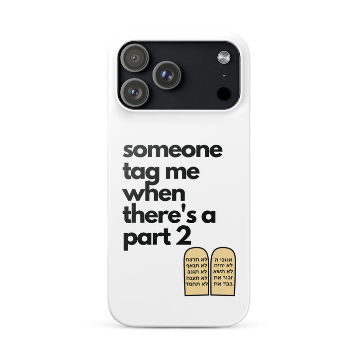 Someone Tag Me Jewish pride snap case for iphone® in Glossy - front view