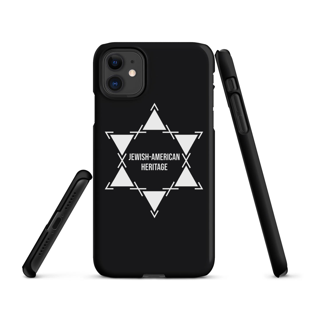 Jewish American Heritage Jewish pride snap case for iphone® in Matte - lifestyle shot