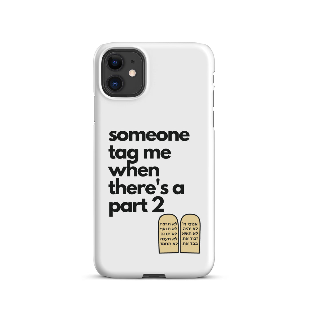 Someone Tag Me Jewish pride snap case for iphone® in Matte - detail view