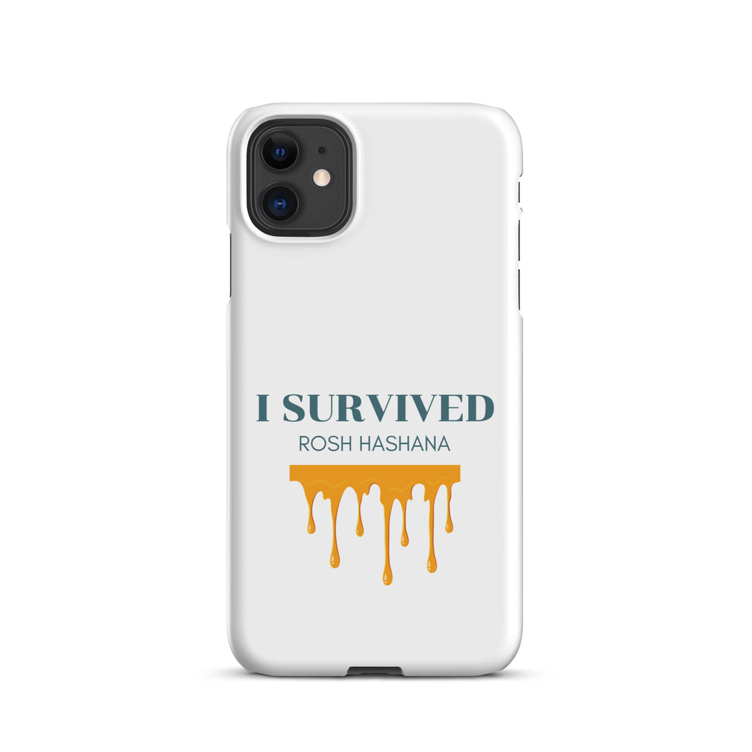 I Survived Rosh HaShana Jewish pride snap case for iphone® in Matte - detail view