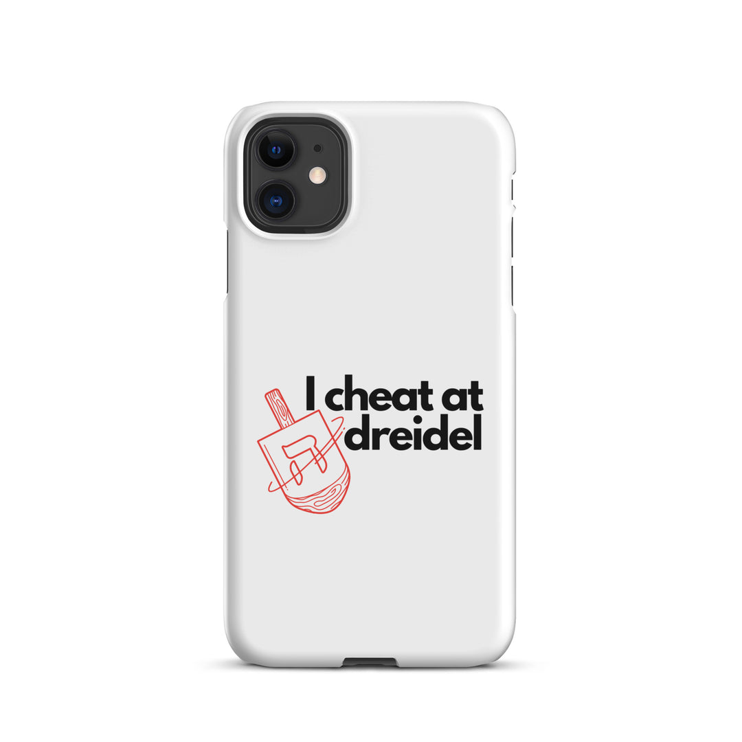 I Cheat At Dreidel Jewish pride snap case for iphone® in Matte - detail view