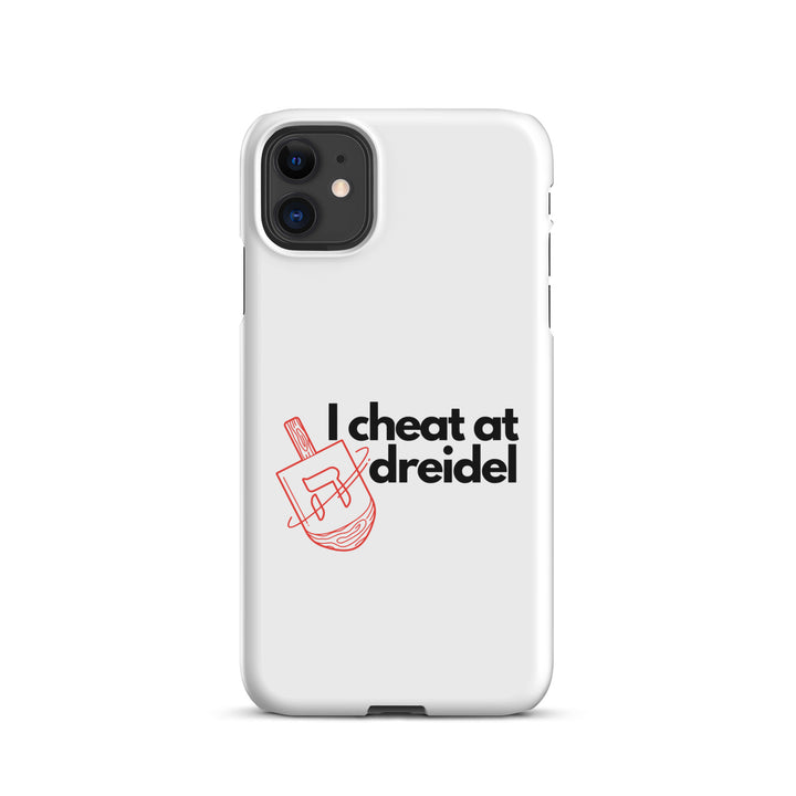 I Cheat At Dreidel Jewish pride snap case for iphone® in Matte - detail view