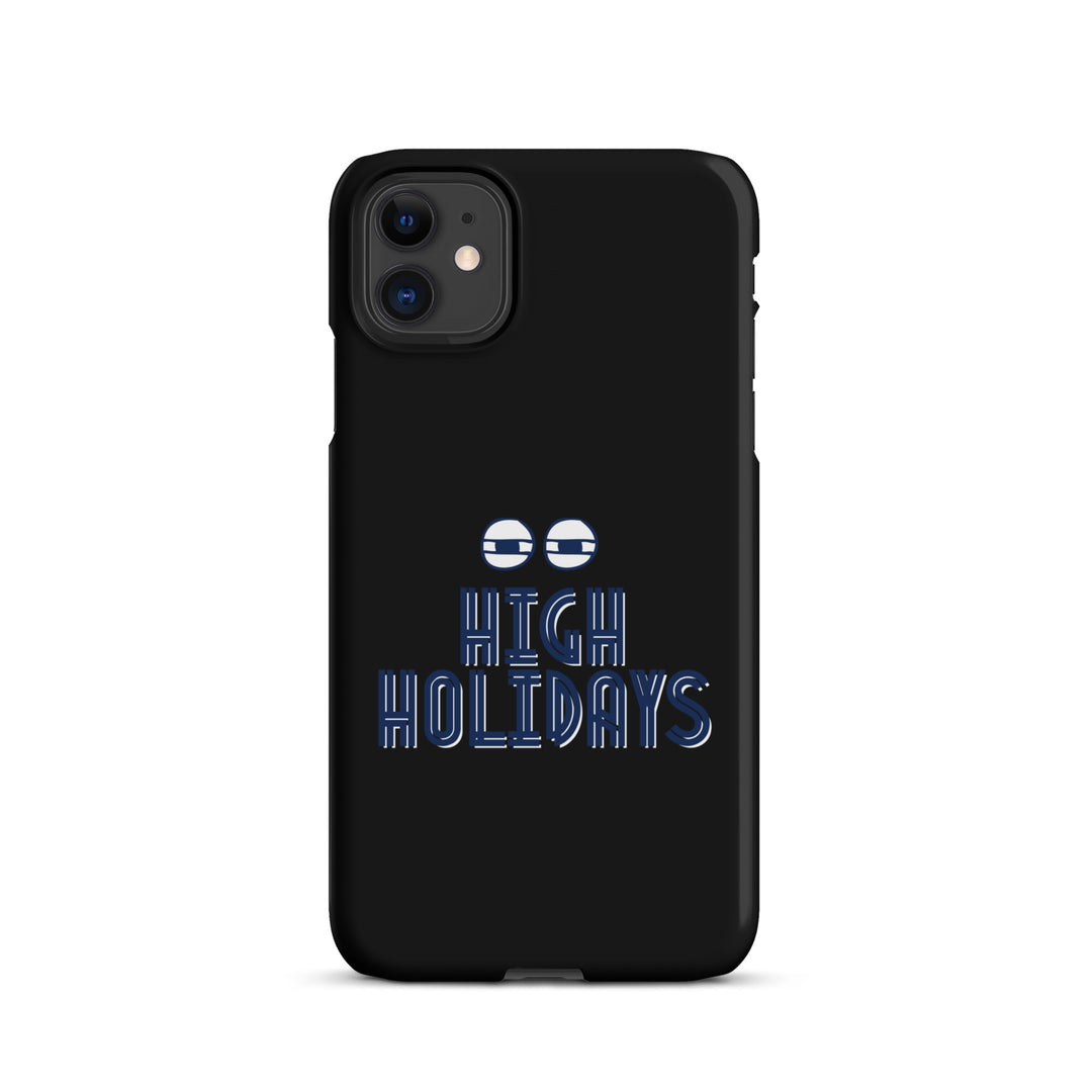 High Holidays Jewish pride snap phone case for iPhone 11, matte finish - front view