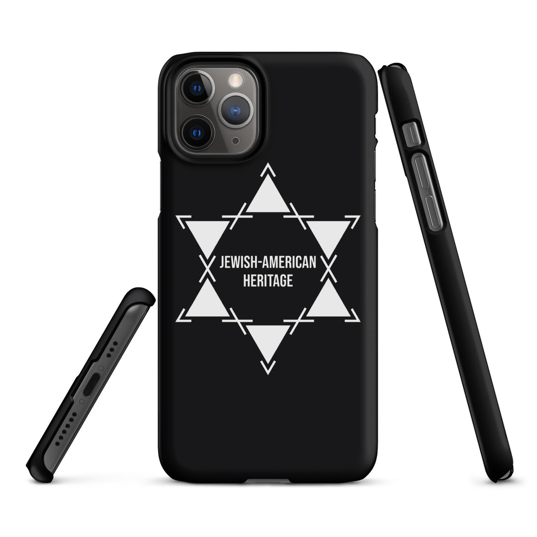 Jewish American Heritage Jewish pride snap case for iphone® in Matte - folded view