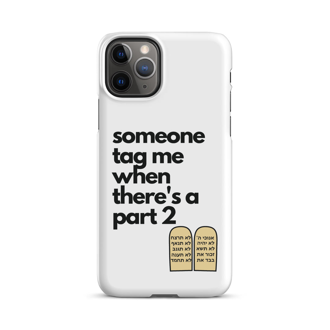Someone Tag Me Jewish pride snap case for iphone® in Matte - flat lay