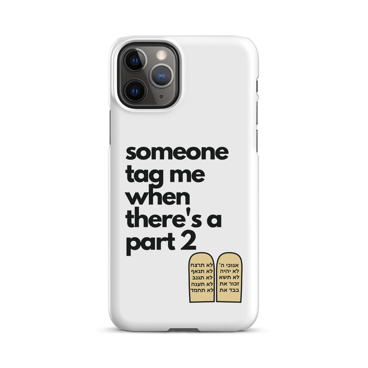 Someone Tag Me Jewish pride snap case for iphone® in Matte - flat lay