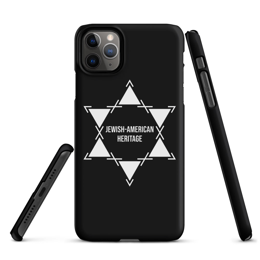 Jewish American Heritage Jewish pride snap case for iphone® in Matte - back view