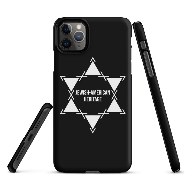 Jewish American Heritage Jewish pride snap case for iphone® in Matte - back view