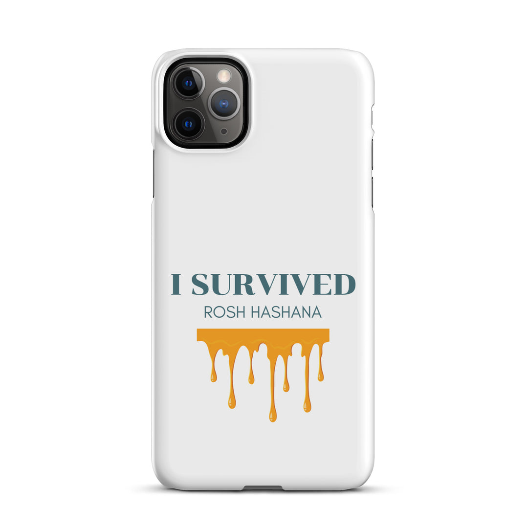 I Survived Rosh HaShana Jewish pride snap case for iphone® in Matte - side view