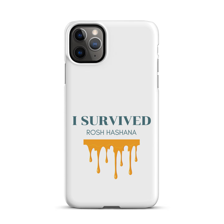 I Survived Rosh HaShana Jewish pride snap case for iphone® in Matte - side view
