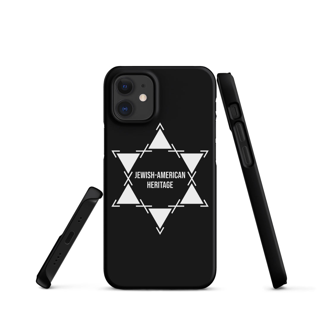 Jewish American Heritage Jewish pride snap case for iphone® in Matte - close-up