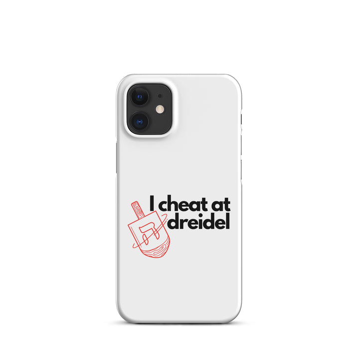 I Cheat At Dreidel Jewish pride snap case for iphone® in Matte - front view
