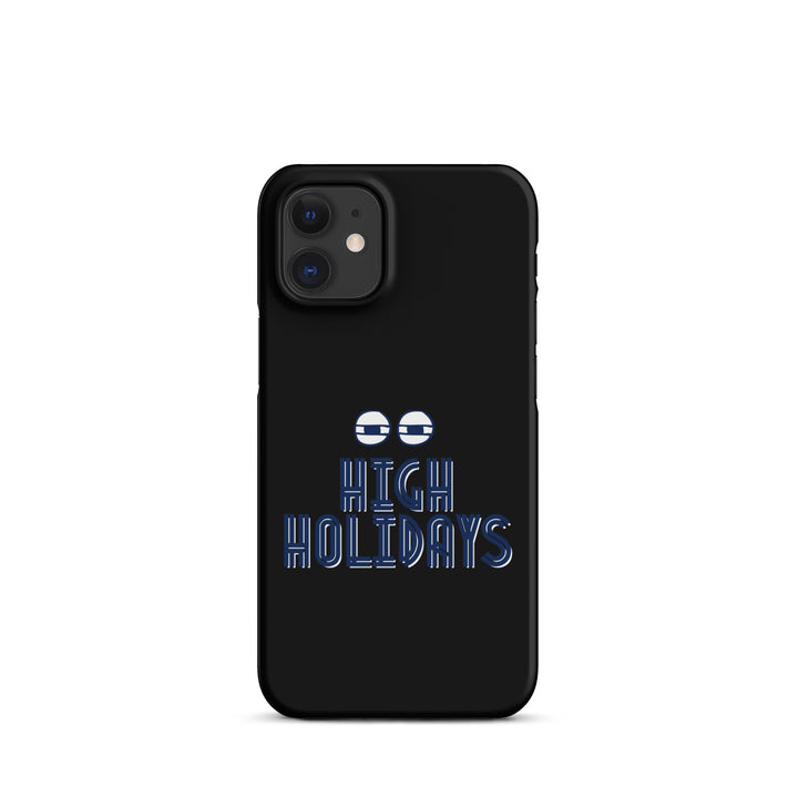 High Holidays Jewish pride snap phone case for iPhone 12 Mini, matte finish - front view
