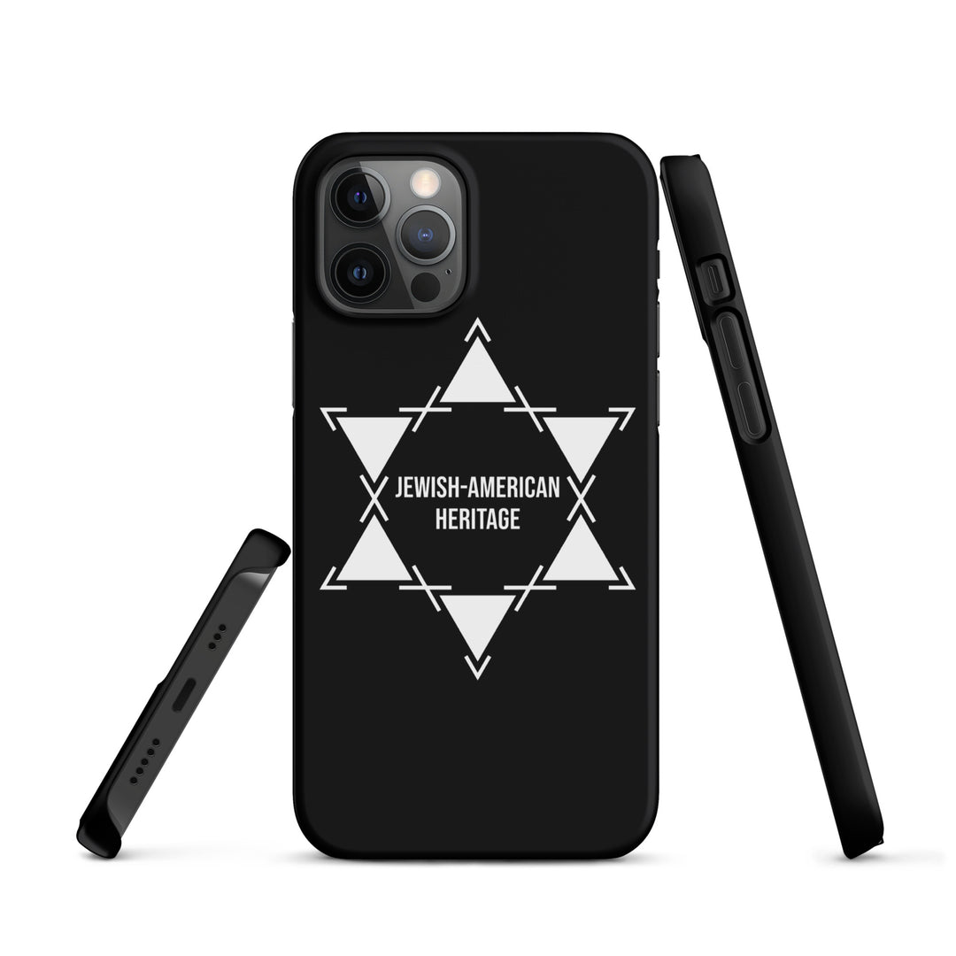 Jewish American Heritage Jewish pride snap case for iphone® in Matte - folded view