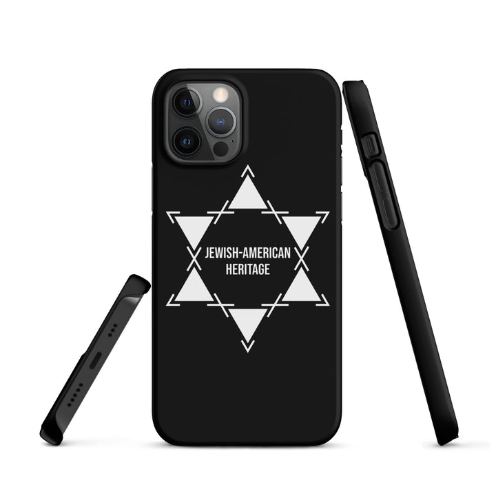 Jewish American Heritage Jewish pride snap case for iphone® in Matte - folded view