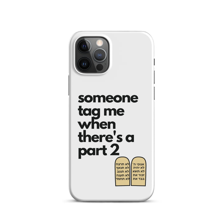 Someone Tag Me Jewish pride snap case for iphone® in Matte - flat lay