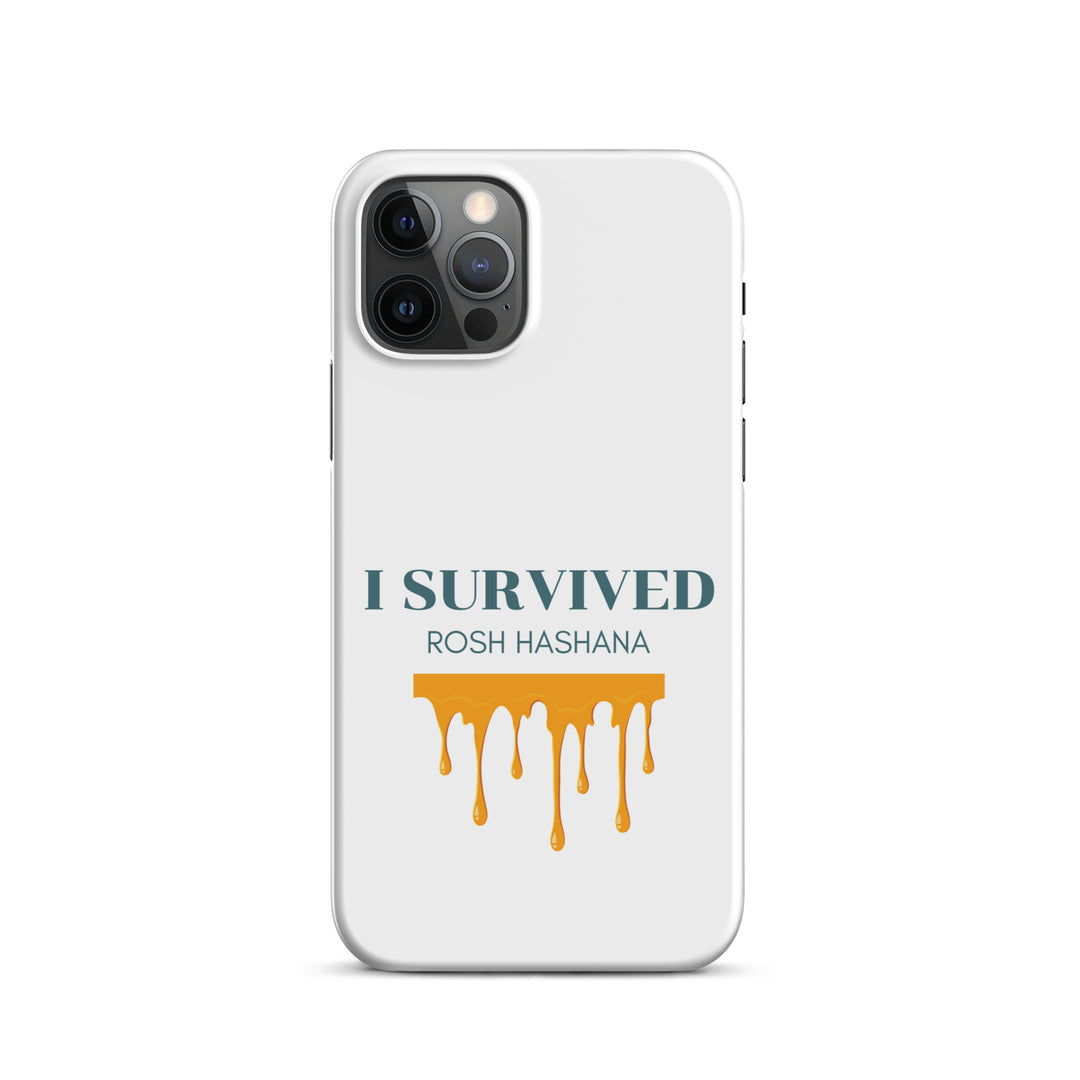 I Survived Rosh HaShana Jewish pride snap case for iphone® in Matte - flat lay