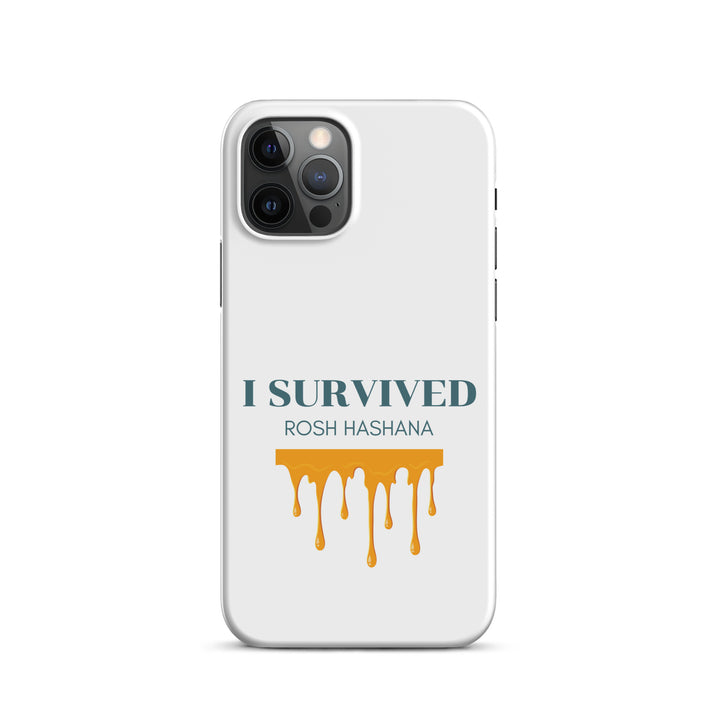 I Survived Rosh HaShana Jewish pride snap case for iphone® in Matte - flat lay