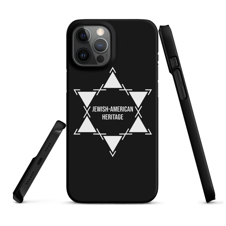 Jewish American Heritage Jewish pride snap case for iphone® in Matte - back view