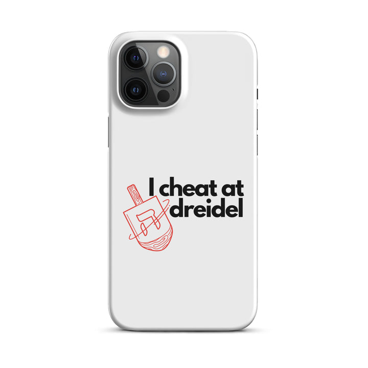 I Cheat At Dreidel Jewish pride snap case for iphone® in Matte - side view