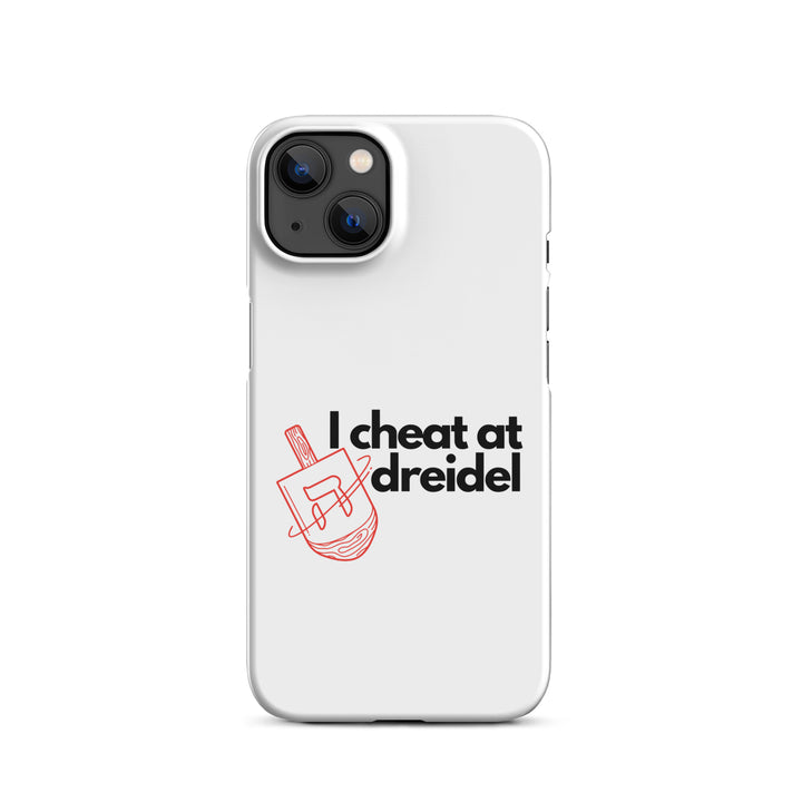 I Cheat At Dreidel Jewish pride snap case for iphone® in Matte - detail view
