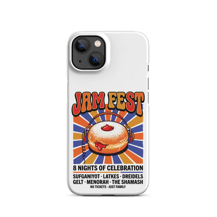 Jam Fest 8 Nights Jewish pride snap phone case for iPhone 13, matte finish - front view