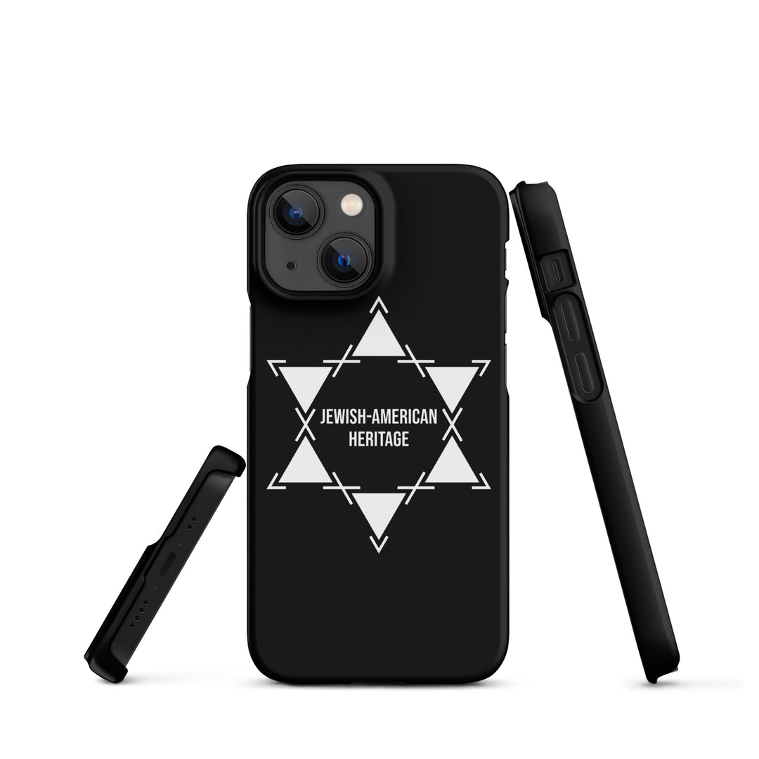 Jewish American Heritage Jewish pride snap case for iphone® in Matte - close-up