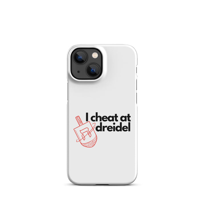I Cheat At Dreidel Jewish pride snap case for iphone® in Matte - front view