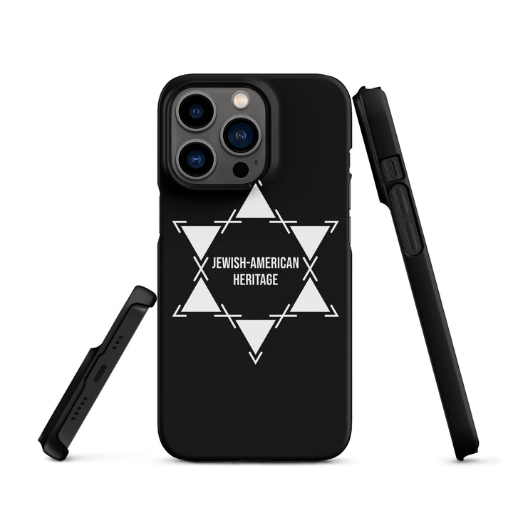 Jewish American Heritage Jewish pride snap case for iphone® in Matte - folded view