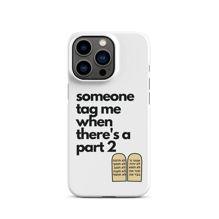 Someone Tag Me Jewish pride snap case for iphone® in Matte - flat lay
