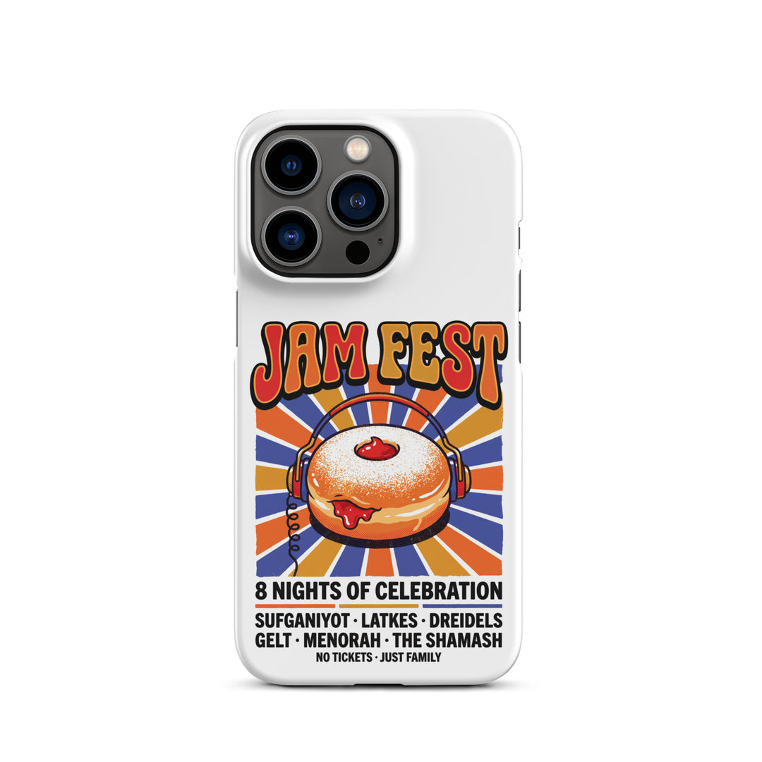 Jam Fest 8 Nights Jewish pride snap phone case for iPhone 13 Pro, matte finish - front view
